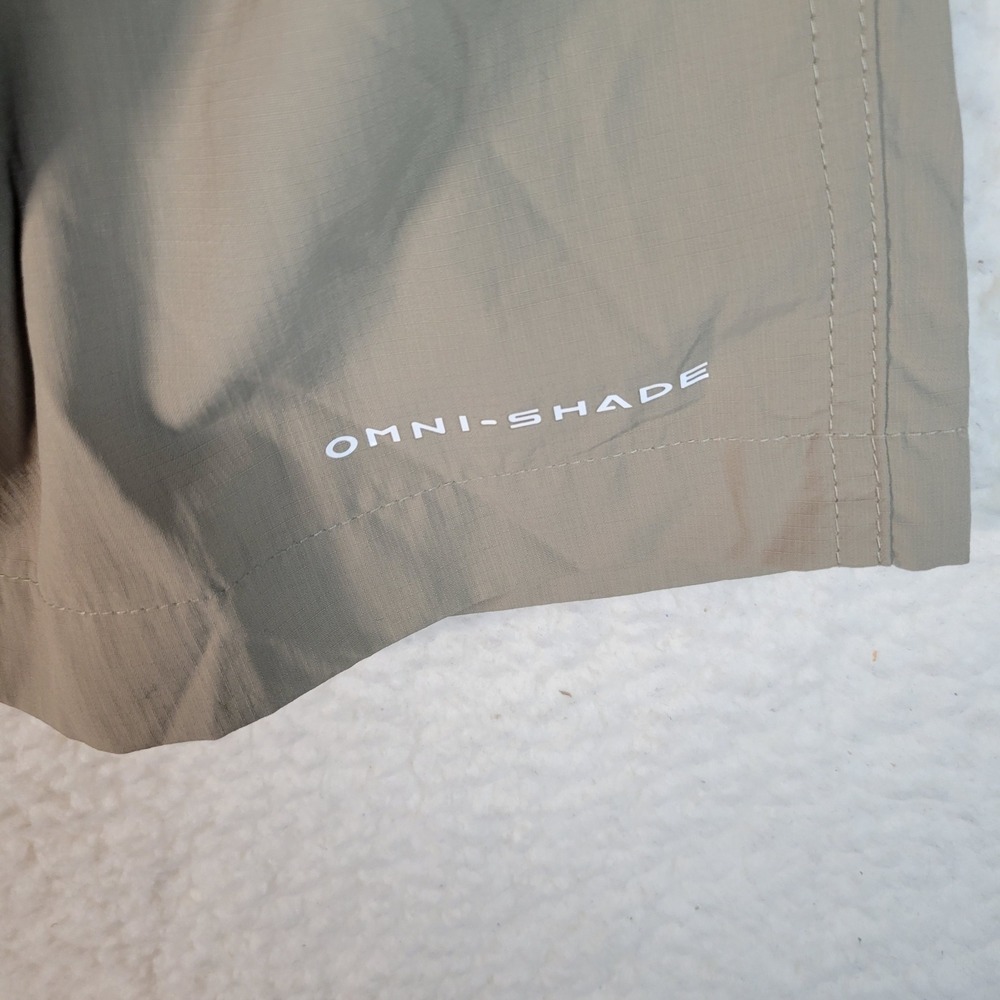 Columbia Convertible Cargo Pants Mens 36x30 Khaki Tan Hiking Zip Off Ripstop - Picture 15 of 16